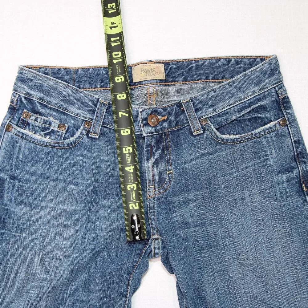 BKE Denim Medium Wash Blue Jean Bermuda Shorts Women's Size 27